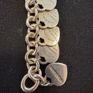 Tiffany & Co. Silver Multiheart Bracelet (gently used)